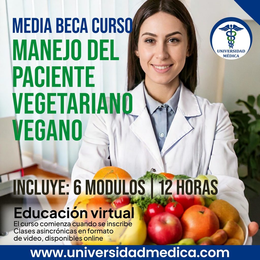 Media beca curso manejo del paciente vegetariano vegano – Fundación Ravera